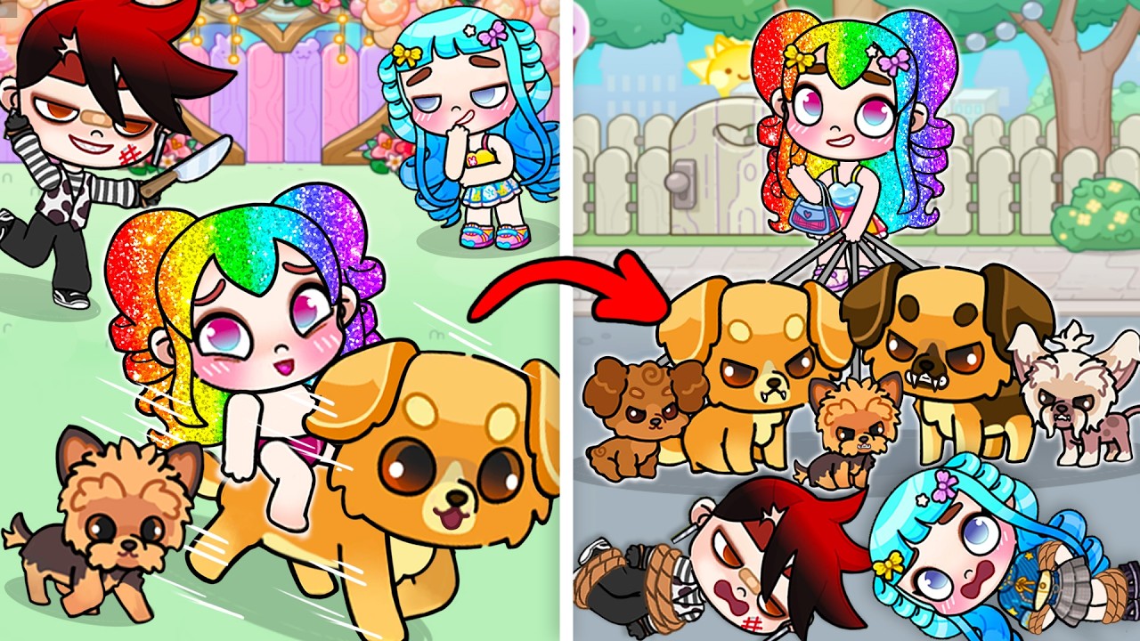 Los Perros Callejeros Me Salvaron La Vida | História Triste de Avatar World | Pazu Games