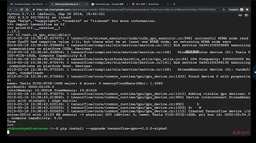 1 10 Google cloud gpu tensorflow镜像配置