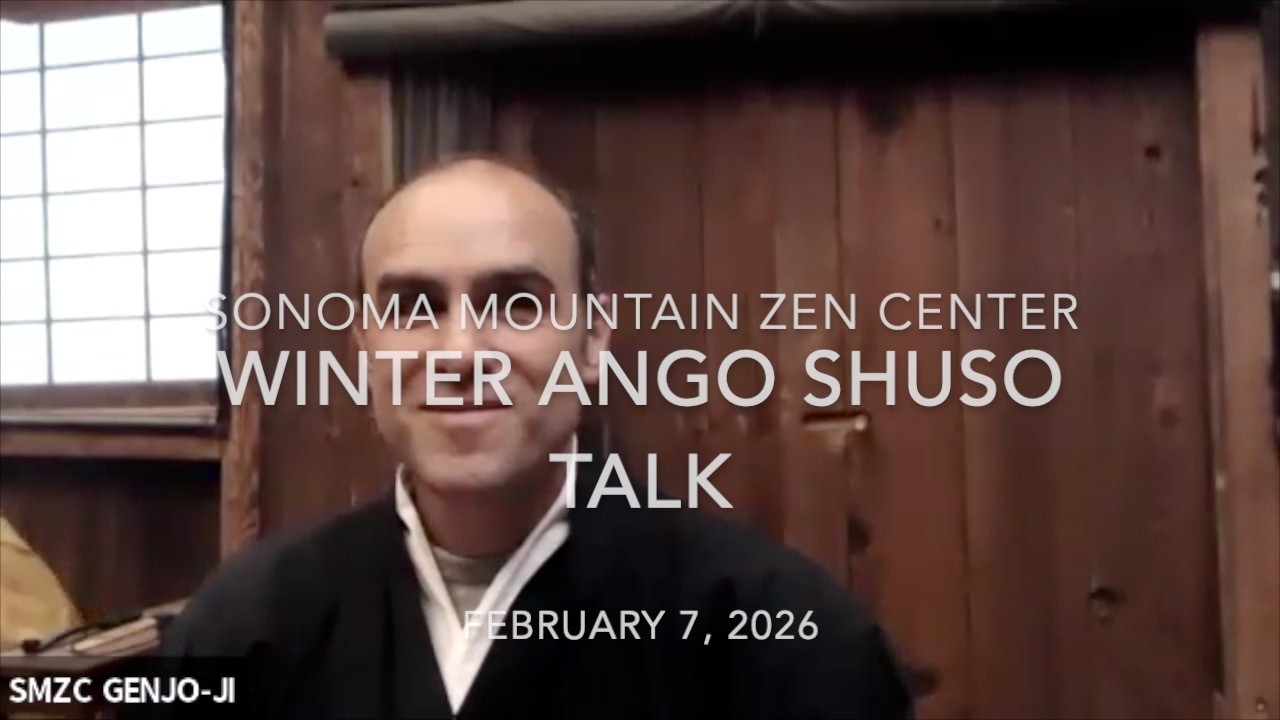 Winter Ango Shuso Talk 