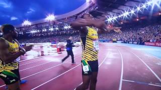 Full Usain Bolt Dance Jamaican 4 X 100M Final