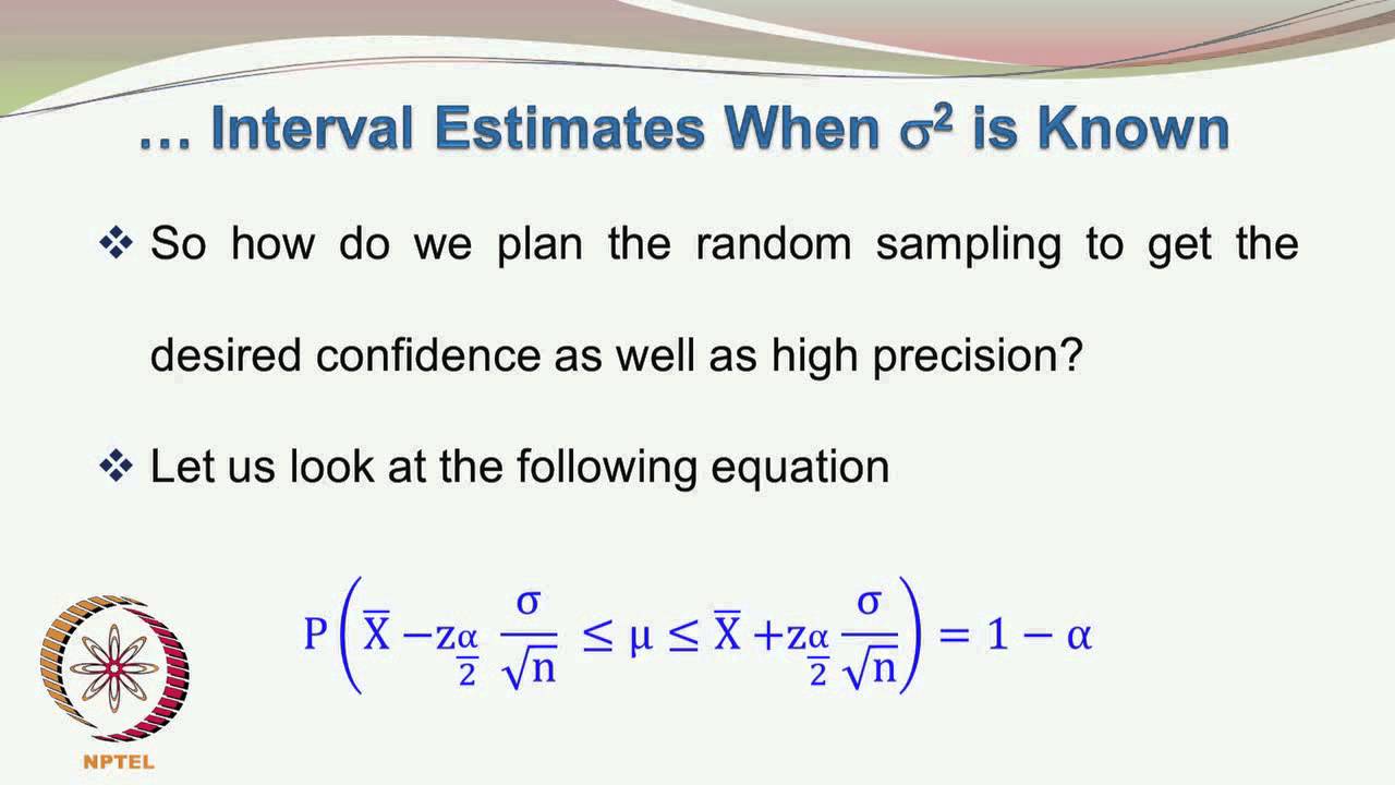 ⁣Mod-01 Lec-17 Confidence Intervals (Part B)