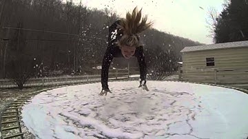 Slow Motion Trampoline Jump with Reverse 240fps gopro hero3 sports cam