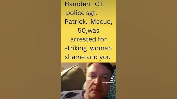 Hamden CT police Sgt Patrick McCue was arrested fo...