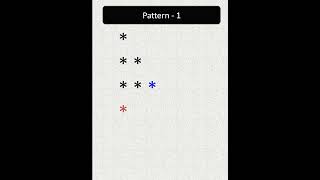 Right Angled Triangle Pattern Program in Java | Star Pattern with Nested Loops