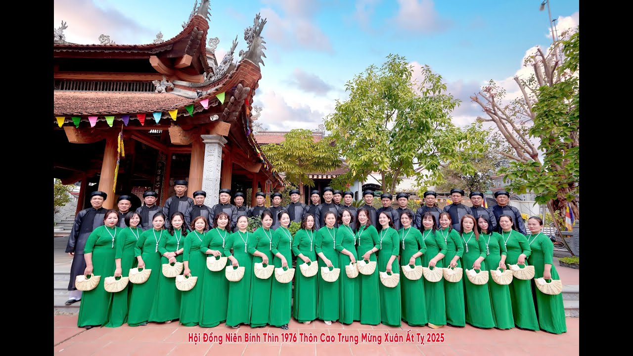 Hội Đồng Niên Bính Thìn 1976 thôn Cao Trung 4K Video