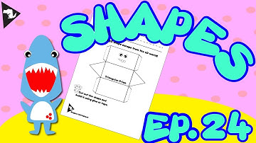 Triangle Prism Shape Episode 24| Learning Shapes With Sharky | Preschool and Kindergarten Worksheets