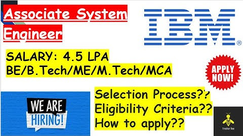 IBM Off Campus Drive 2021 | S/W Engineer Profile | Salary : 4.5 LPA | Hiring Process explained🔥🔥