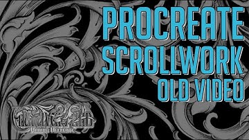 Procreate Scrollwork (Old Video - about 2020)