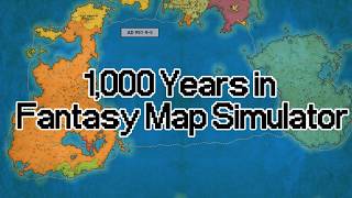 1,000 Years in Fantasy Map Simulator | Timelapse