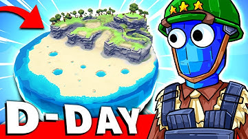 is this the BEST TABS WW2 D-DAY...? New TABS Map Creator Update Gameplay