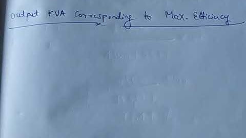 L(9) Output kVA corresponding to Max Efficiency.