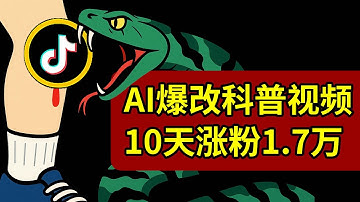 AI爆改搬运！4个视频 10天时间 拿下1.7万粉丝 揭秘AI音乐科普类视频的制作过程