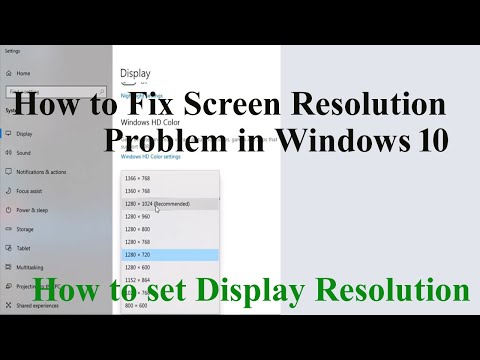 How to Fix Screen Resolution Problem in Windows 10 || How to set Display Resolution. #Sk_IT_Solution