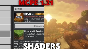 BEST Shaders for Minecraft PE 1.21.94 || Newb X Unwind shader pack 1.21.94