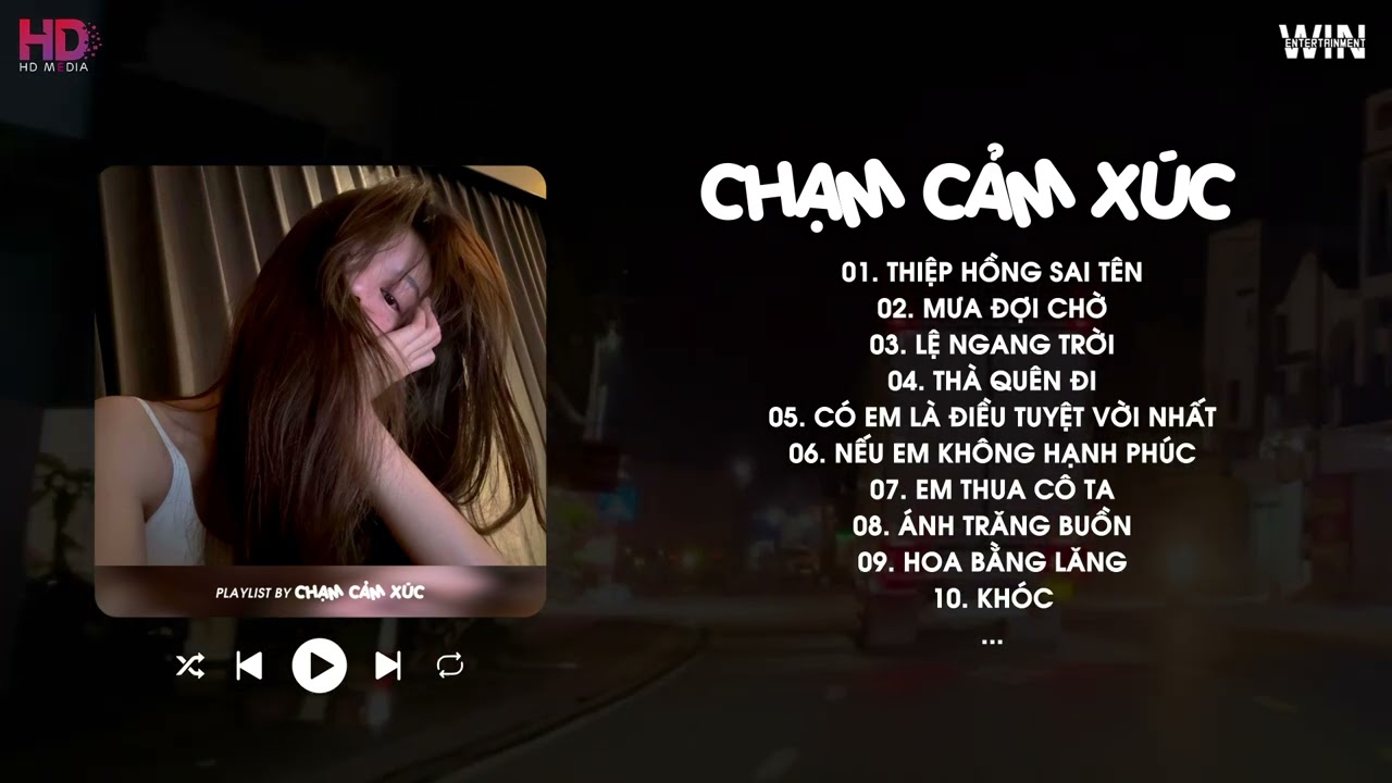 Thiệp Hồng Sai Tên, Mưa Đợi Chờ, Lệ Ngang Trời - Playlist Nhạc Trẻ Ballad Tâm Trạng - Chạm Cảm Xúc