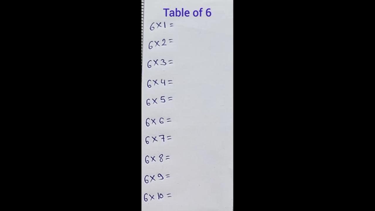 Table of 6 || Table Trick. # math # study # shorts. Please subscribe my ...