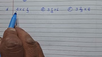 Class 7 - Exercise 2.1 - Q 6 | Ncert new book | Multiply and express as a mixed fraction