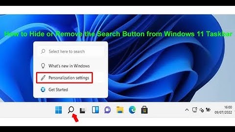 How to hide or remove the search button from Windows 11 Taskbar
