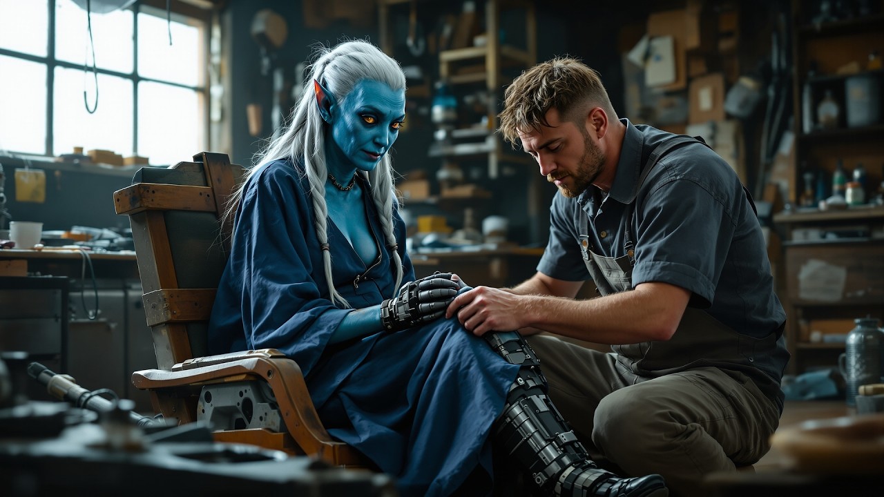 “‘I Can’t Walk Anymore,’ the Old Alien Said — The Human Mechanic Changed the Galaxy”