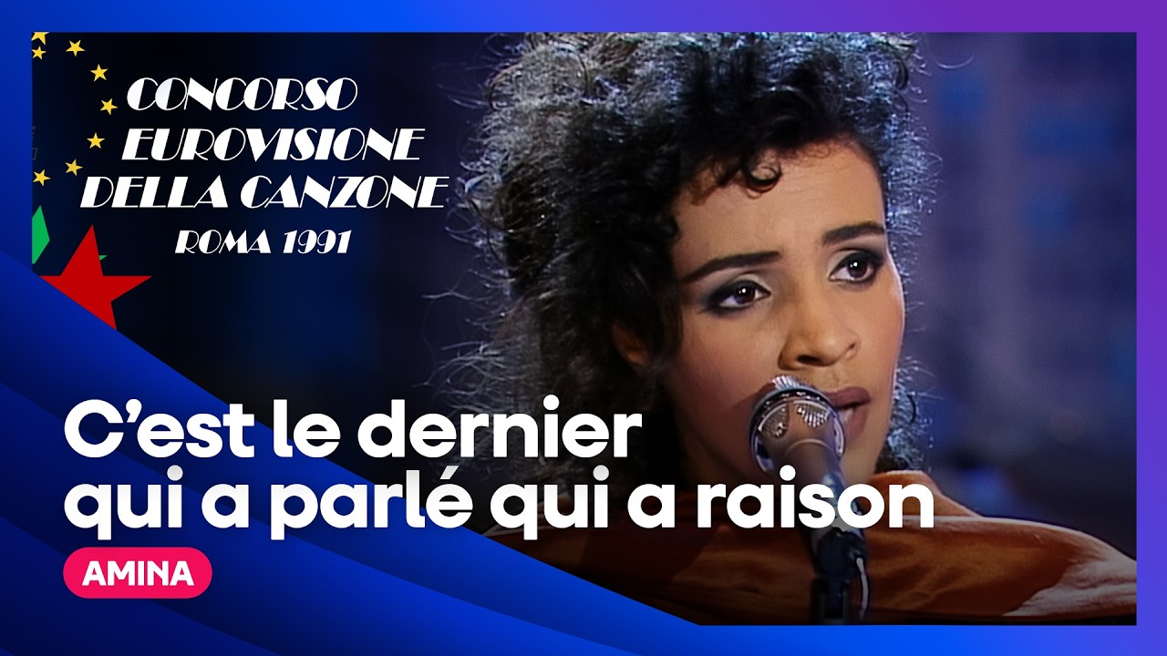 Amina – C'est le dernier qui a parlé qui a raison (LIVE) | France 🇫🇷 | Eurovision 1991 – Video