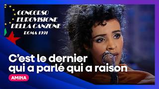 Amina - C'est le dernier qui a parlé qui a raison (LIVE) | France 🇫🇷 | Eurovision 1991