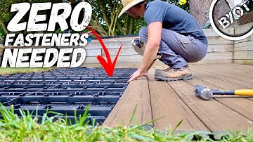 DIY Deck Patio With ZERO Fasteners Needed!