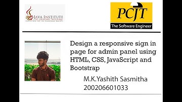 Design a responsive sign in page for admin panel using HTML, CSS, JavaScript and Bootstrap