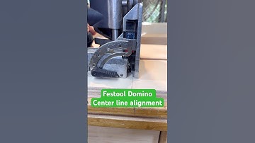 Festool Domino perfect alignment in the center of a board  #workshop #festool #woodworking