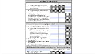 Notice of Filing Child Support Guidelines Worksheet - Page 3