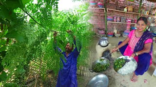 Saiyan Ke Patte ki sabji सहजन के पत्ते की सब्जी कैसे बनाये Drumstick leaves/moringa/sahjan leaf🌿