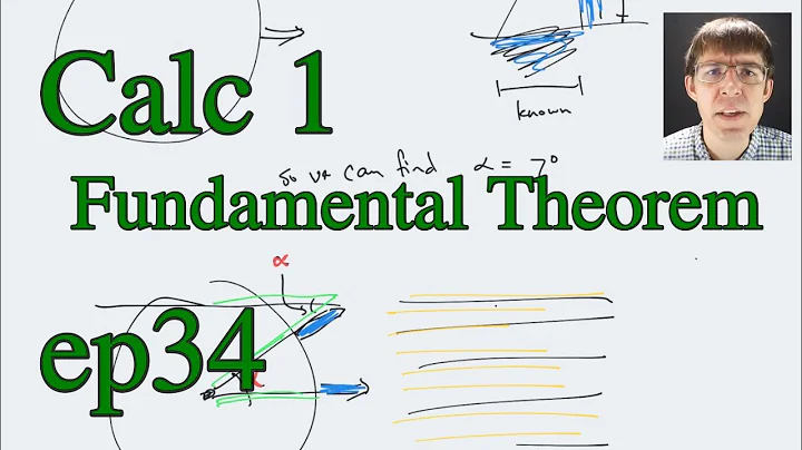 Calculus 1 (Stewart) Ep 34, Fundamental Theorem of Calculus (Dec 3, 2021)