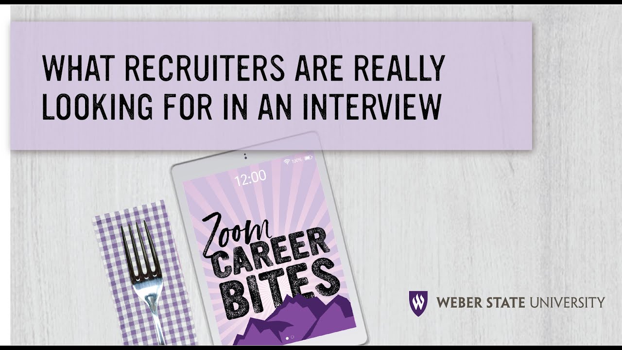Zoom Career Bites What Recruiters Want YouTube