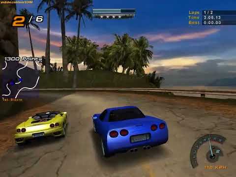 NFS Hot Pursuit 2 Palm City Island Chevrolet Corvette Z06 