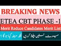 ETEA Latest Update | Etea CBT Test ||Phase 1 Merit Reduce || Merit List Uploaded || What is Next ?