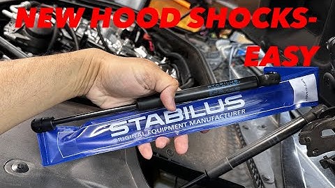 HOW TO REPLACE HOOD SHOCKS- BMW F10 AND MOST OTHER MODERN CARS, STABILUS HOOD SHOCKS