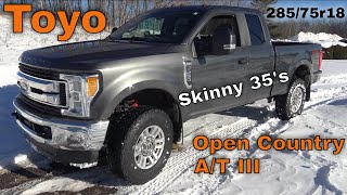 Toyo Open Country A/T III tires for the Ford F250