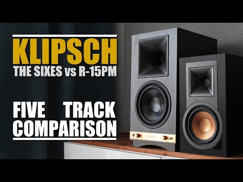 Klipsch The Sixes vs Klipsch R-15PM  ||  5 Track Comparison