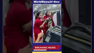SpiceJet Employee Suspended After Airport Argument Goes Viral #shortsfeed #shorts