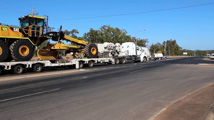 Australian Heavy Haulage 200 tonne Caterpillar 994H Loader & 24M Grader -  YouTube