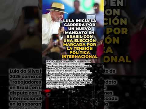 Video ? Lula inicia la carrera por un nuevo mandato en Brasil