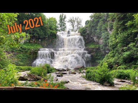 Trail improvements at Chittenango Falls Park in July 2021! Waterfalls in Central New York State