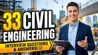 Top 33 Civil Engineering Interview Questions and Answers | Civil Engineering Basic Knowledge