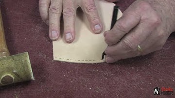 Using Hand Chisel Pliers on Formed Leather Edges