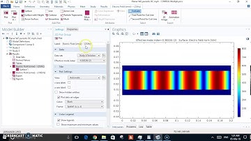 Parallel plates waveguide simulation on COMSOL