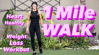 1 Mile Heart Healthy Walk-Great for Weight Loss too! Michelle Wilson Workouts screenshot 4