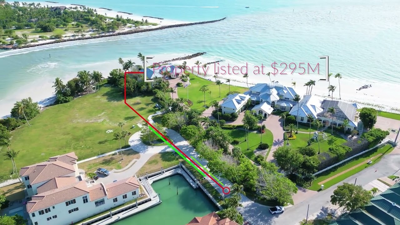 Gordon Pass. Naples, FL. Drone views.