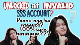 Paano maayos ang UNLOCKED at INVALID SSS ACCOUNT?➡USING PHONE | Tutorial 2020