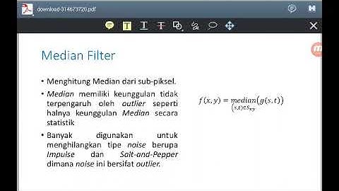 Komputasi Citra 6.2 Median Filter