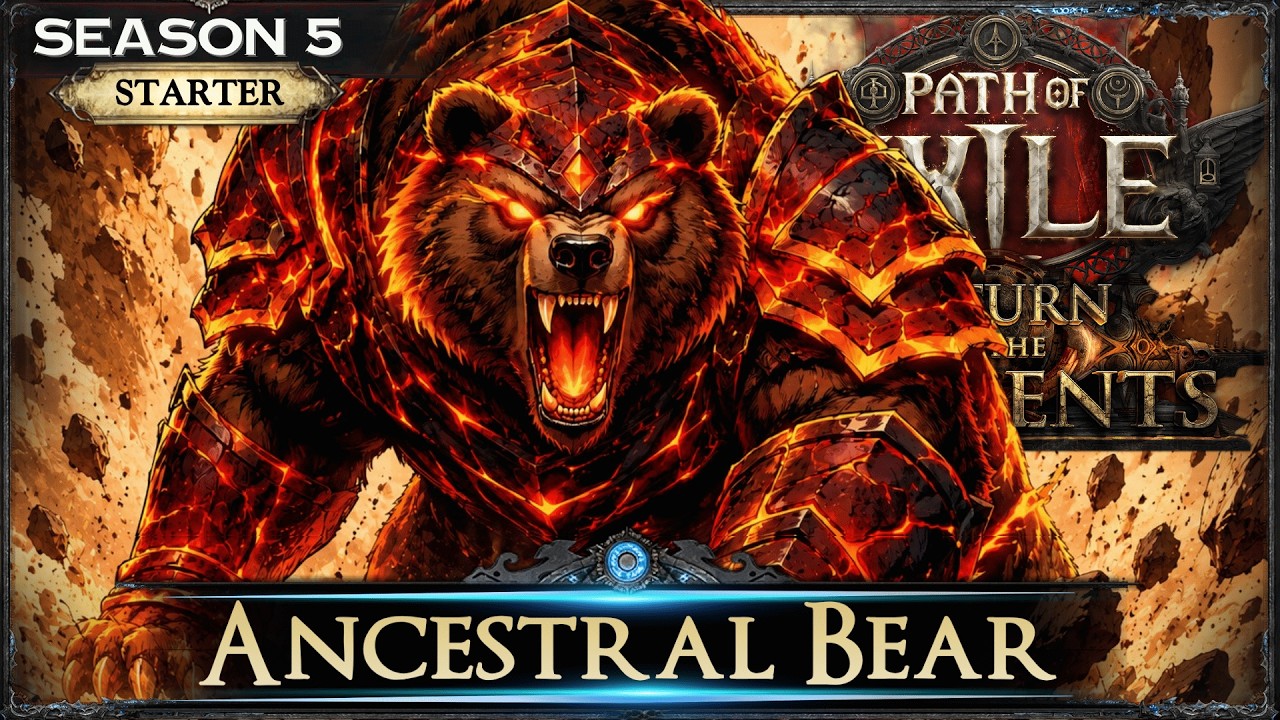 [0.5] PoE 2 BEAR IS THE GOAT LEAGUE STARTER – SHAMAN DRUID - RETURN OF THE ANCIENTS - PoE 2 Builds