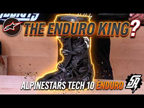 Alpinestars Tech 10 Enduro Fluorescent Orange Black White Boots video